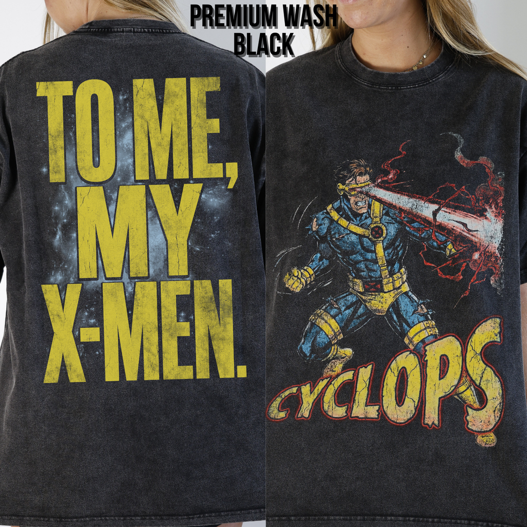 Cyclops X-Men Shirt – To Me My X-Men Cyclops Double Sided Tee, Cyclops Marvel Fan Geschenk, X-Men Comic Grafik Shirt, Marvel Mutant Tee