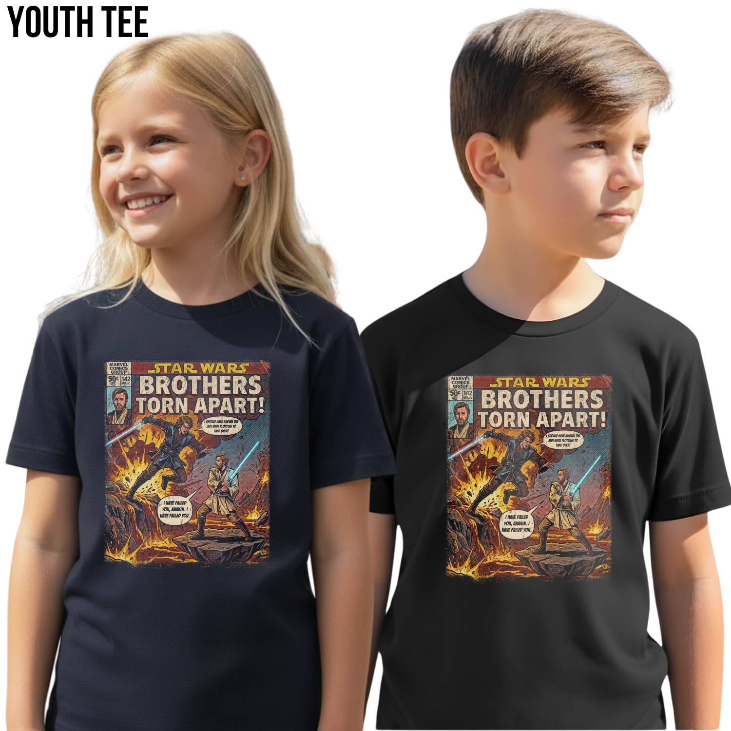 Star Wars Revenge of the Sith Shirt – Anakin vs Obi-Wan Comic Tee
