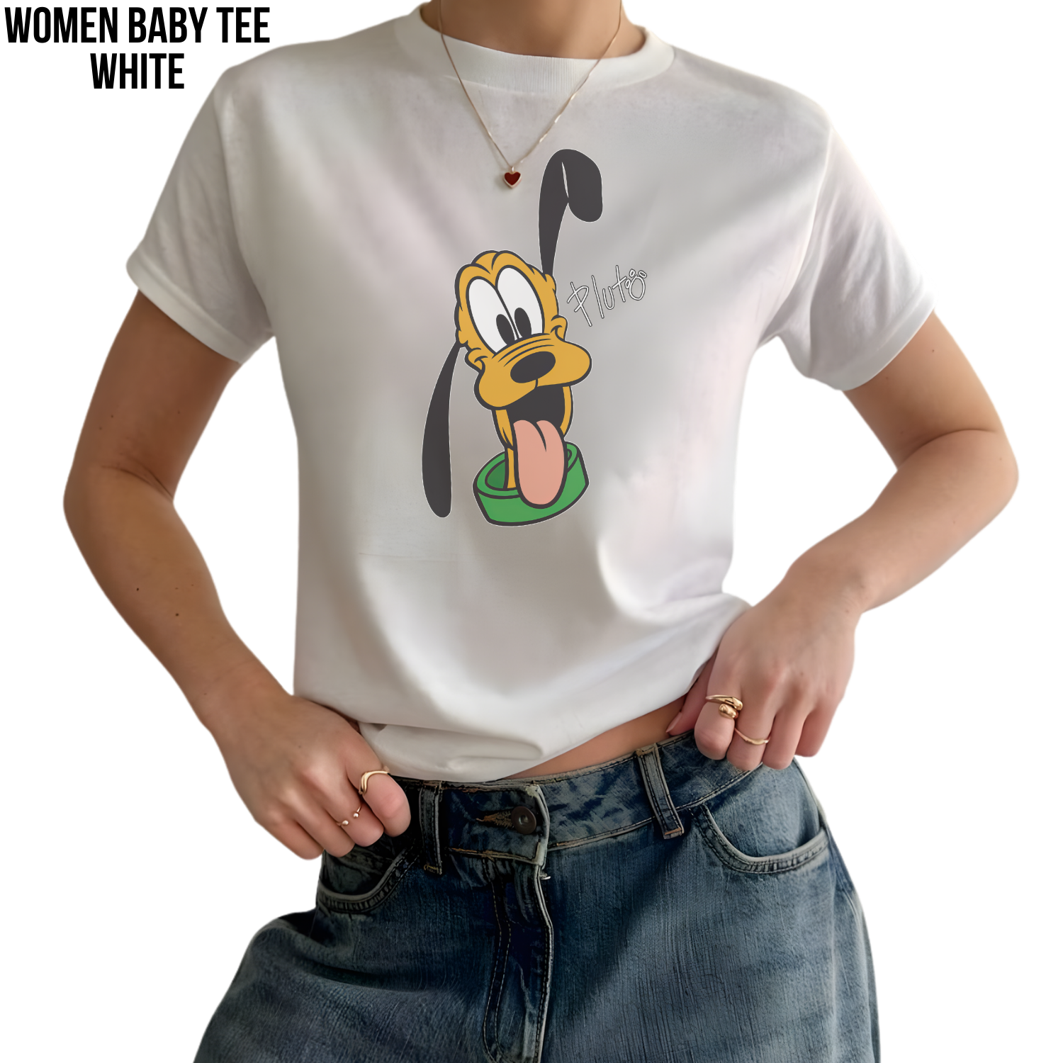 Retro Disney Pluto Shirt - Pluto Signature Tee