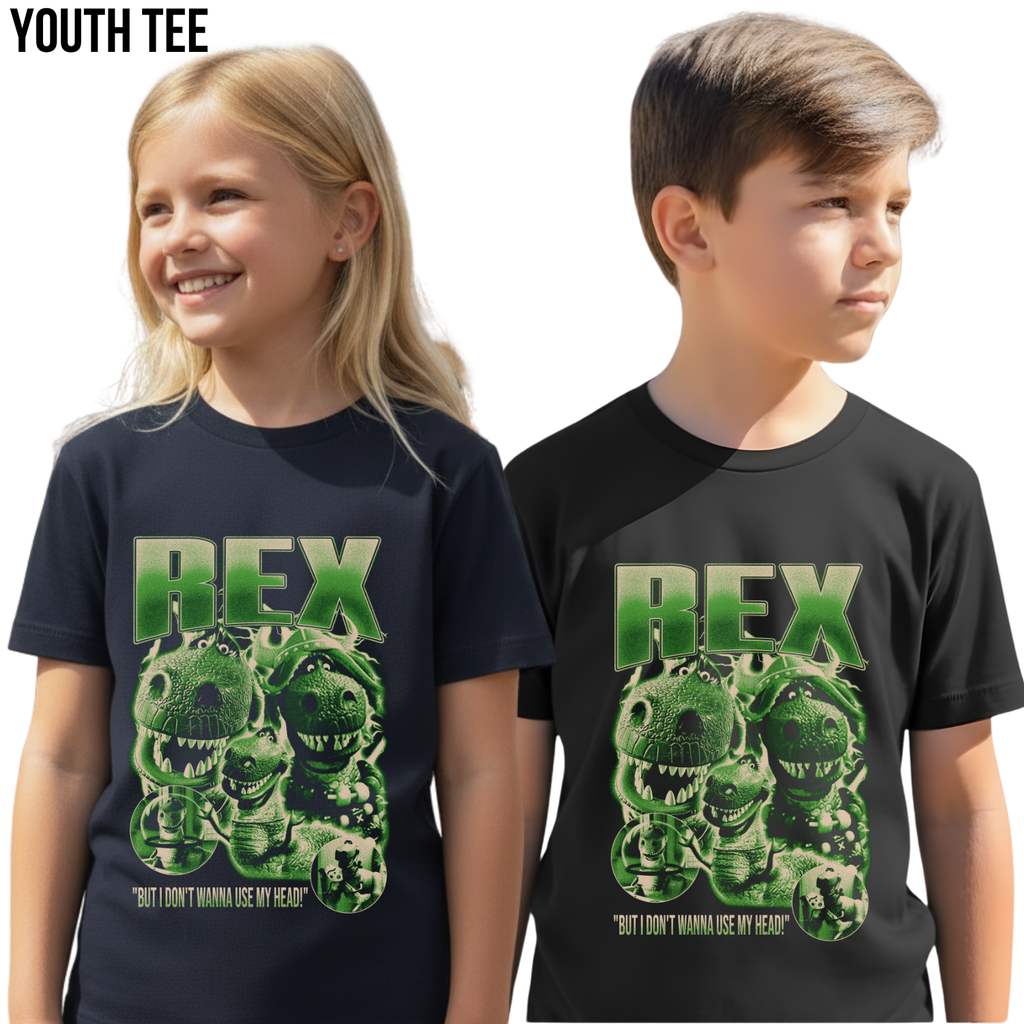 Toy Story Rex Shirt – But I Don't Wanna Use My Head Graphic Tee, Rex Dinosaur Fan Gift, Pixar Disney Toy Story Shirt