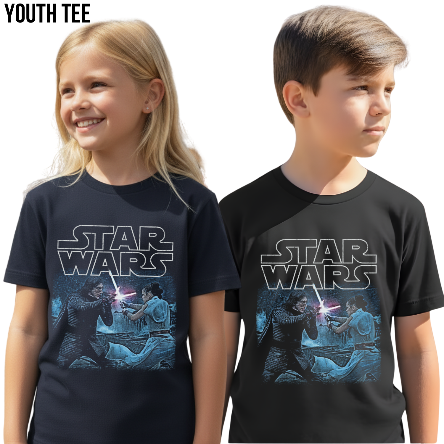 Star Wars Rey and Kylo Ren Shirt – Rey vs Kylo Ren Lightsaber Duel Tee, Rise of Skywalker Shirt
