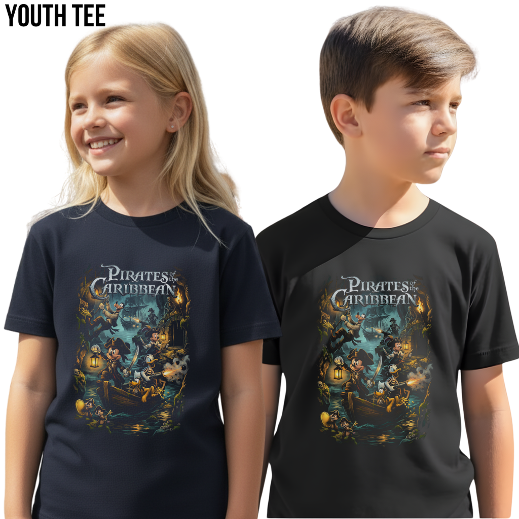 Vintage Disney Pirates of the Caribbean Shirt - Mickey & Friends Disney Shirt