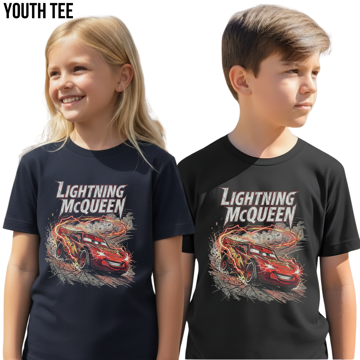 Vintage Lightning McQueen Shirt - Disney Cars Shirt