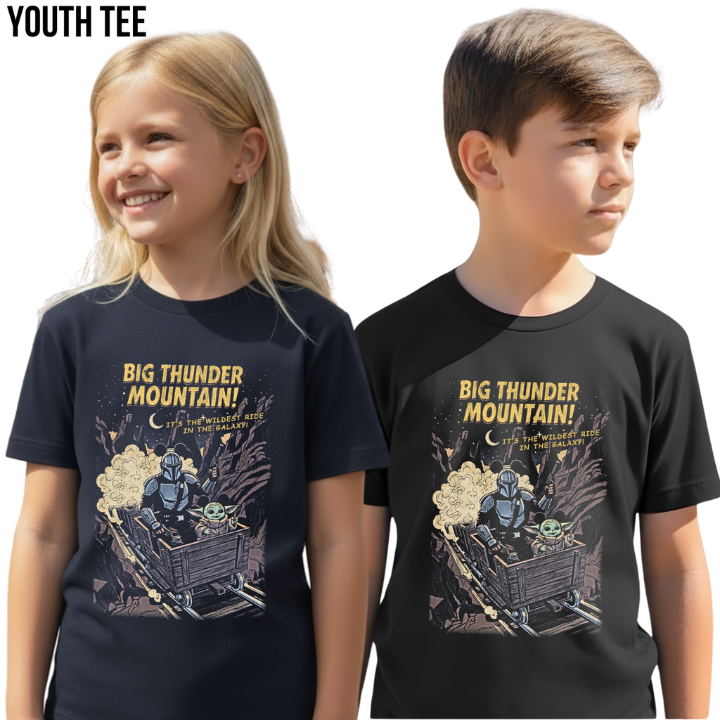 Mandalorian Big Thunder Mountain Shirt – Star Wars Disney Ride Tee, Grogu Mandalorian Shirt