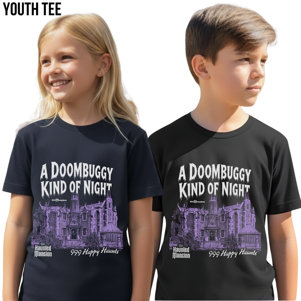 Haunted Mansion Shirt – A Doombuggy Kind of Night Haunted Mansion Tee, 999 Happy Haunts Graphic Shirt, Disney Haunted Mansion Fan Gift, Walt Disney World Halloween Shirt