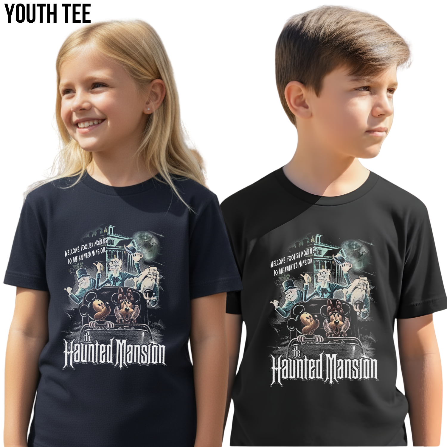 Vintage Disney Haunted Mansion Tee - Mickey Minnie Disney Shirt