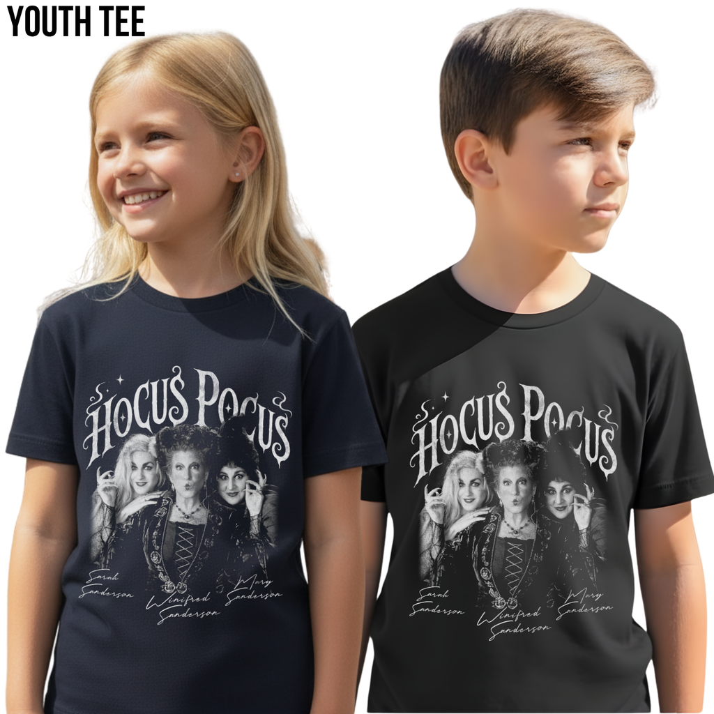 Hocus Pocus Shirt – Sanderson Sisters Tee, Hocus Pocus Graphic Shirt, Halloween Fan Gift, Winifred Sarah Mary Sanderson Shirt