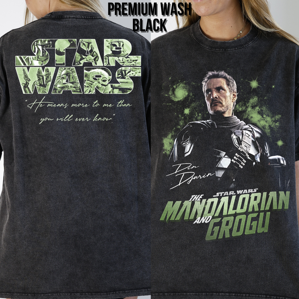 Mandalorian & Grogu Shirt – Star Wars Vintage Tee