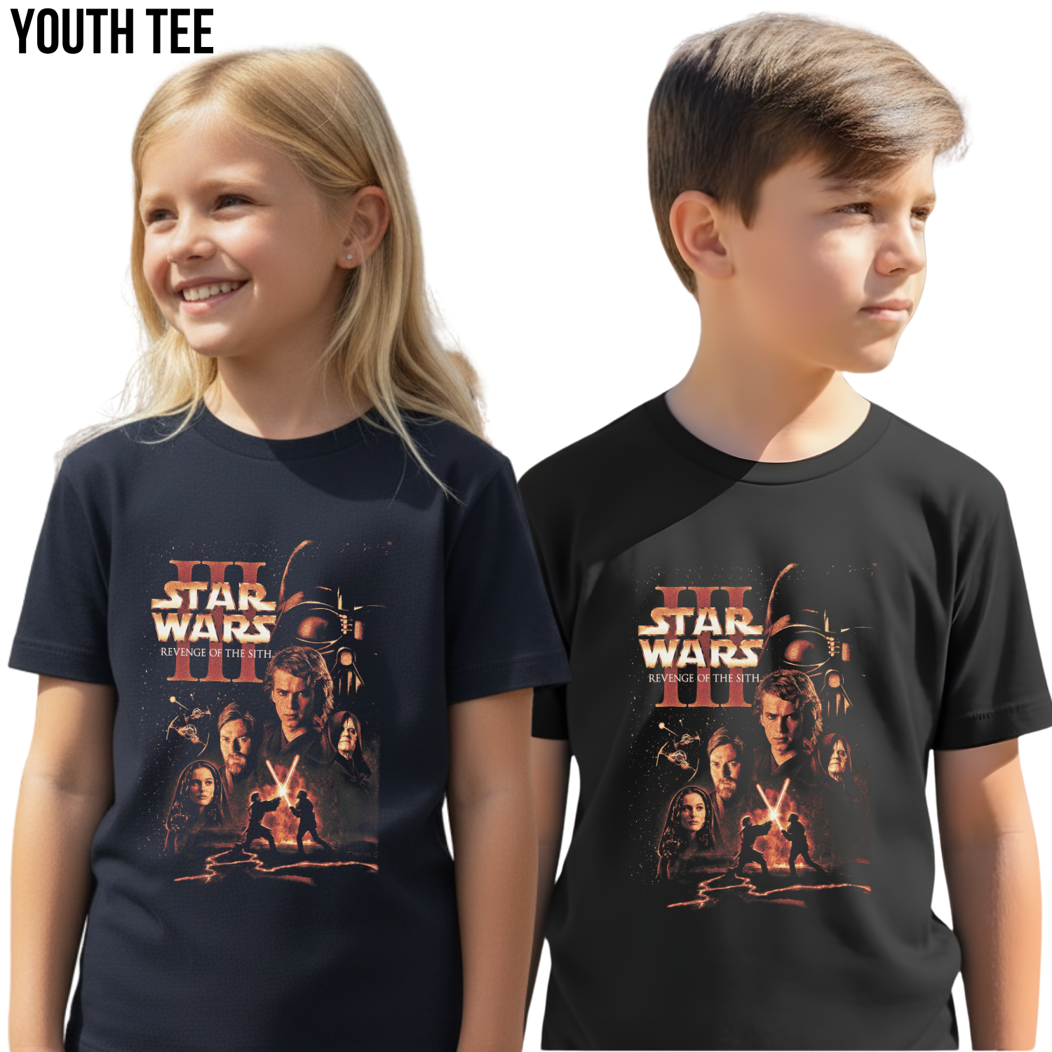 Star Wars Revenge of the Sith Shirt – Anakin vs Obi Wan Tee, Vintage Star Wars Episode 3 Shirt
