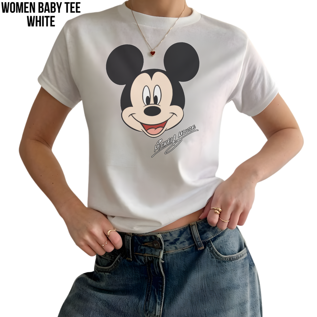 Retro Mickey Mouse Shirt - Disney Mickey Mouse Signature Tee