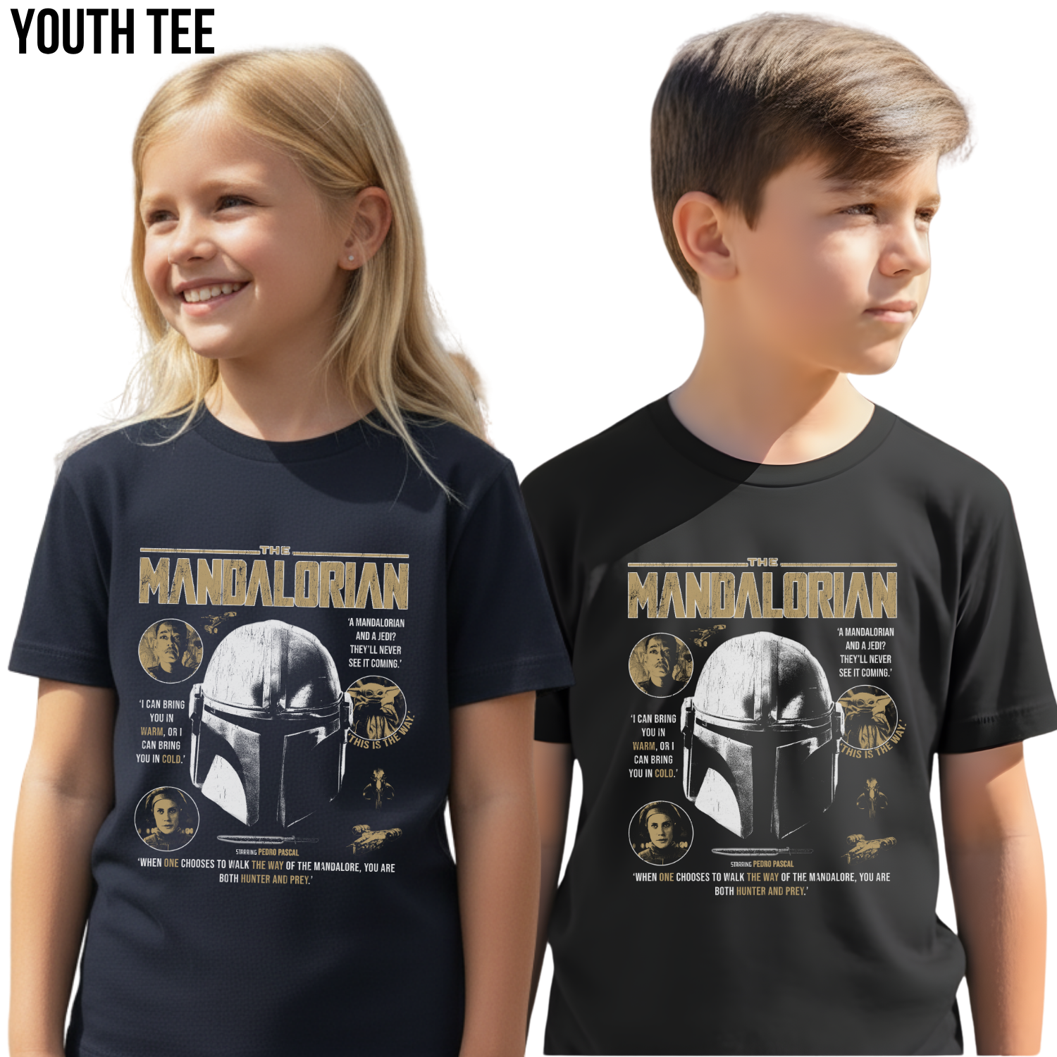 Star Wars The Mandalorian Shirt – This Is The Way Tee, Din Djarin and Grogu Graphic Tee