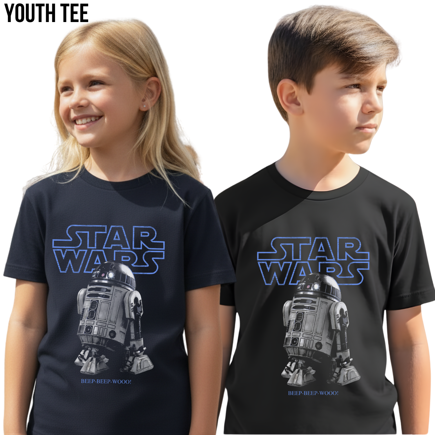 R2-D2 Star Wars Shirt – Star Wars R2-D2 Beep Beep Wooo Graphic Tee, R2-D2 Fan Gift, Star Wars Droid Shirt, Star Wars Fan Graphic Tee