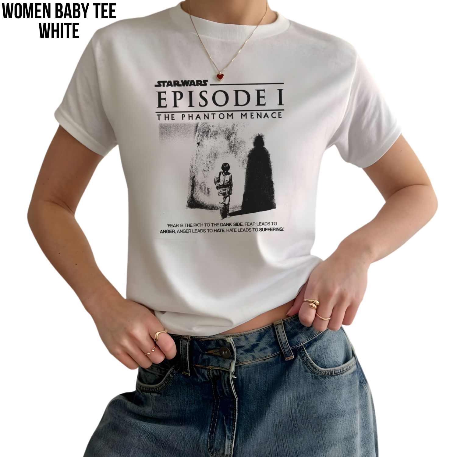 Star Wars Anakin Skywalker Shirt – Fear Is The Path To The Dark Side Tee, Phantom Menace Shirt