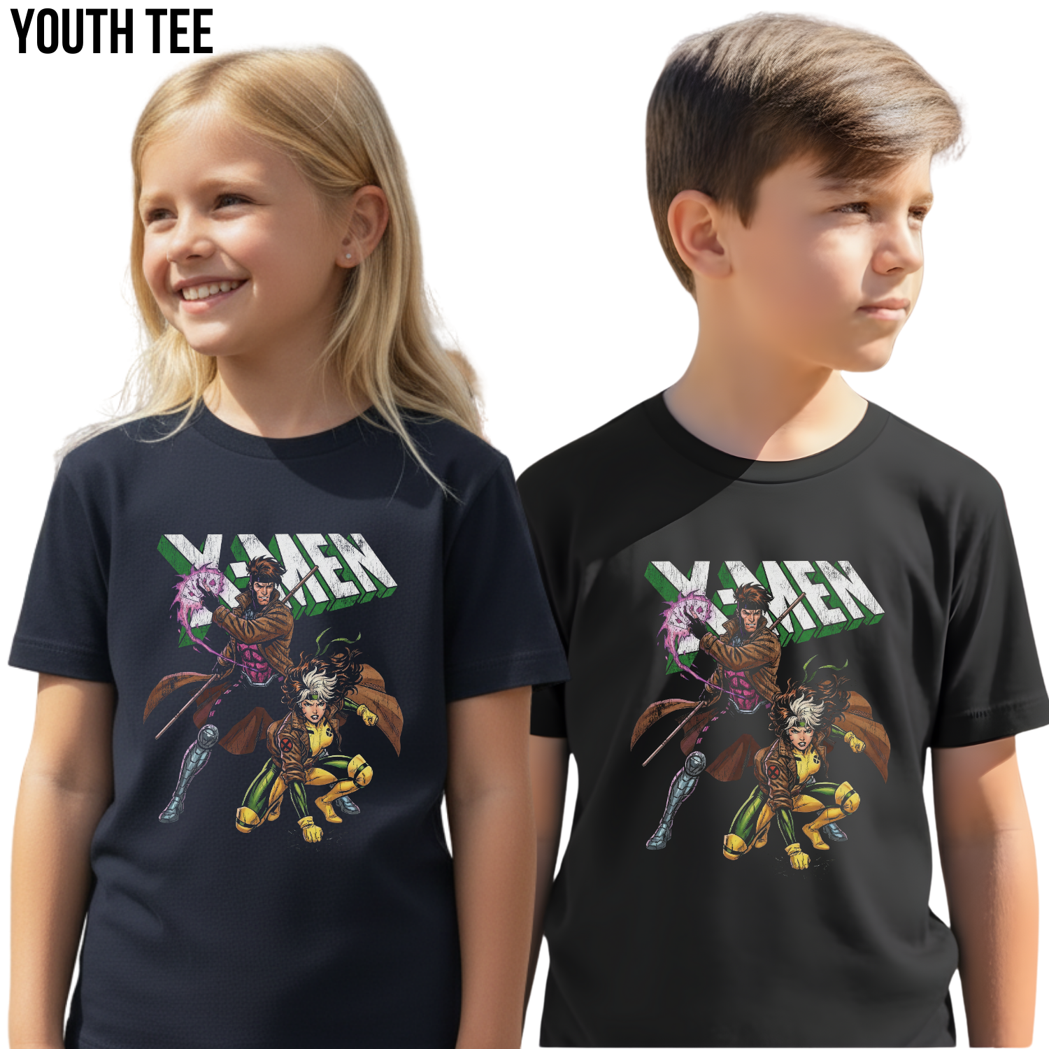 Marvel X-Men Gambit Rogue Shirt - Retro Marvel Mutant Tee