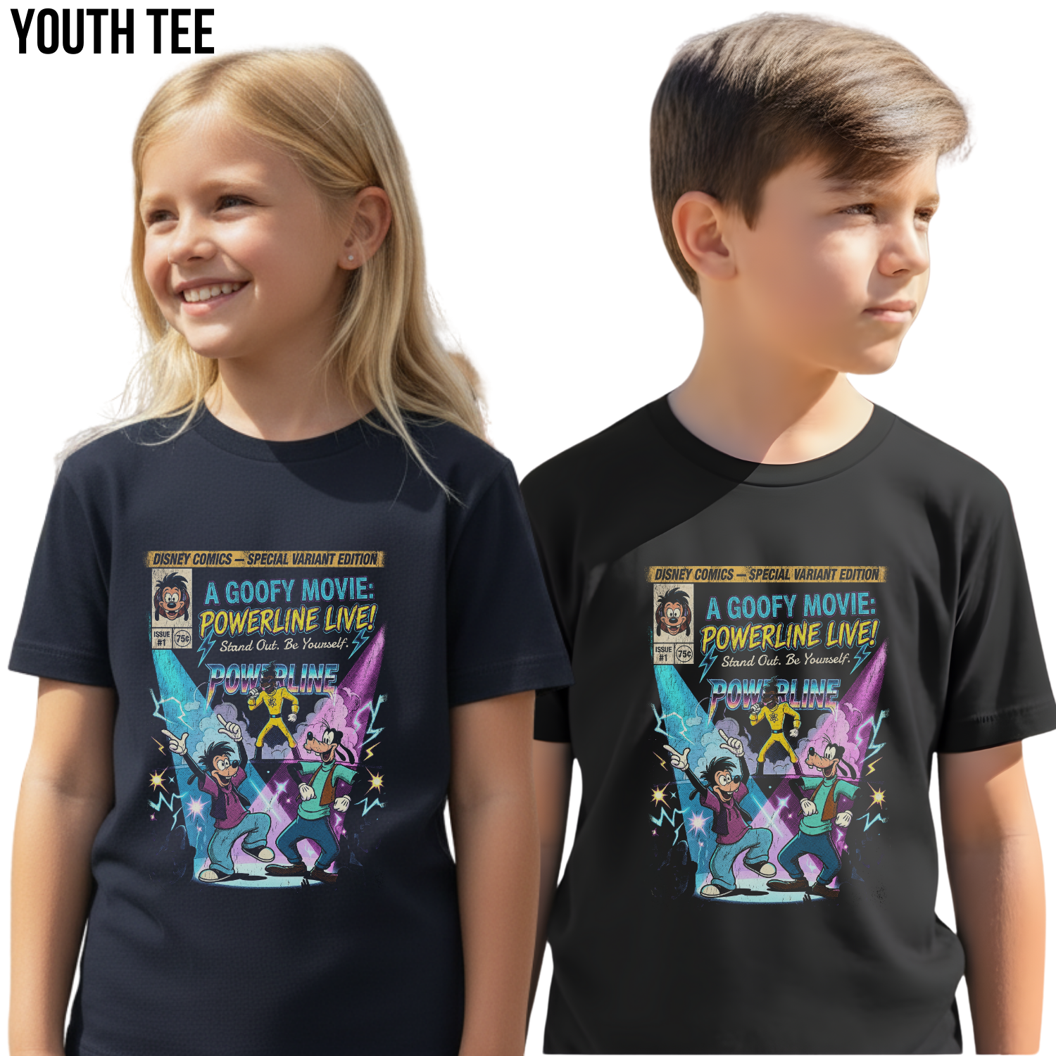 A Goofy Movie Powerline Shirt: Disney Max & Goofy Graphic Tee