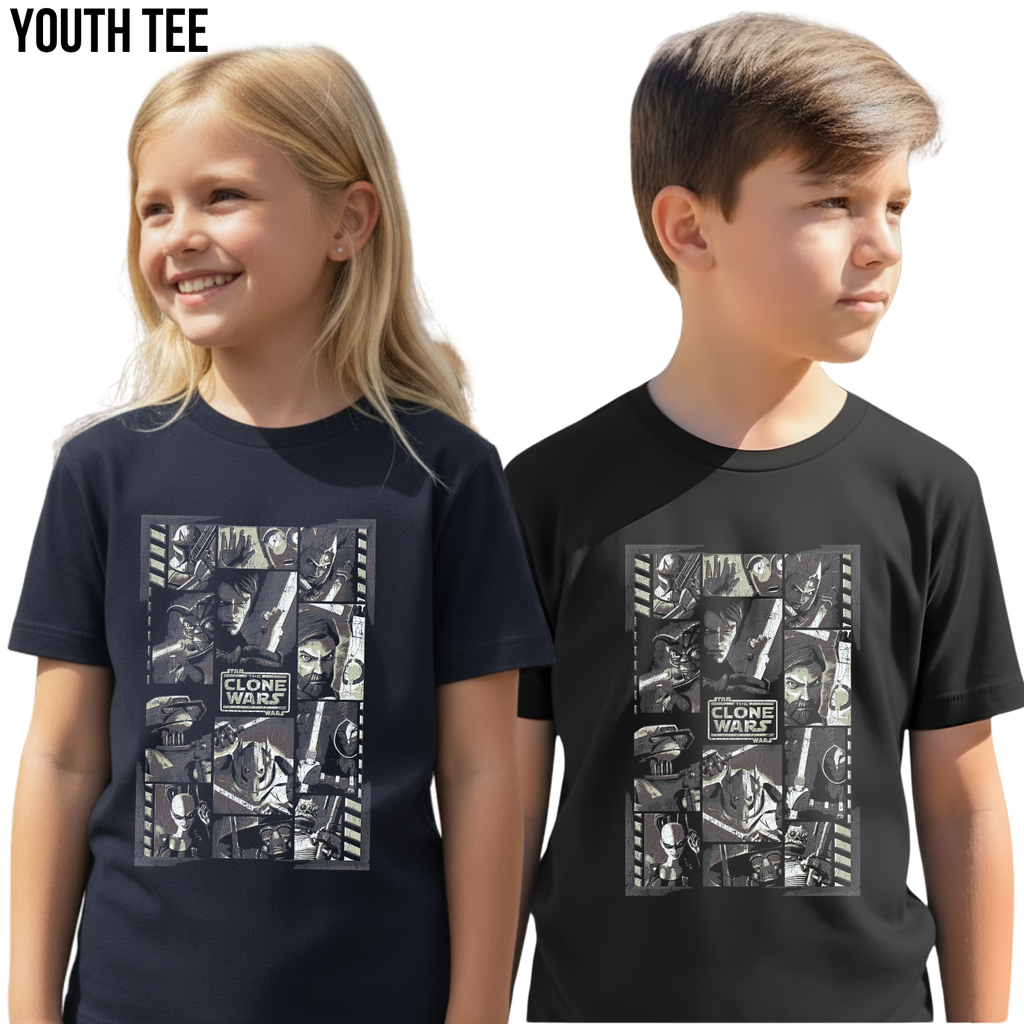 Star Wars The Clone Wars Shirt - Star Wars Vintage Graphic Tee