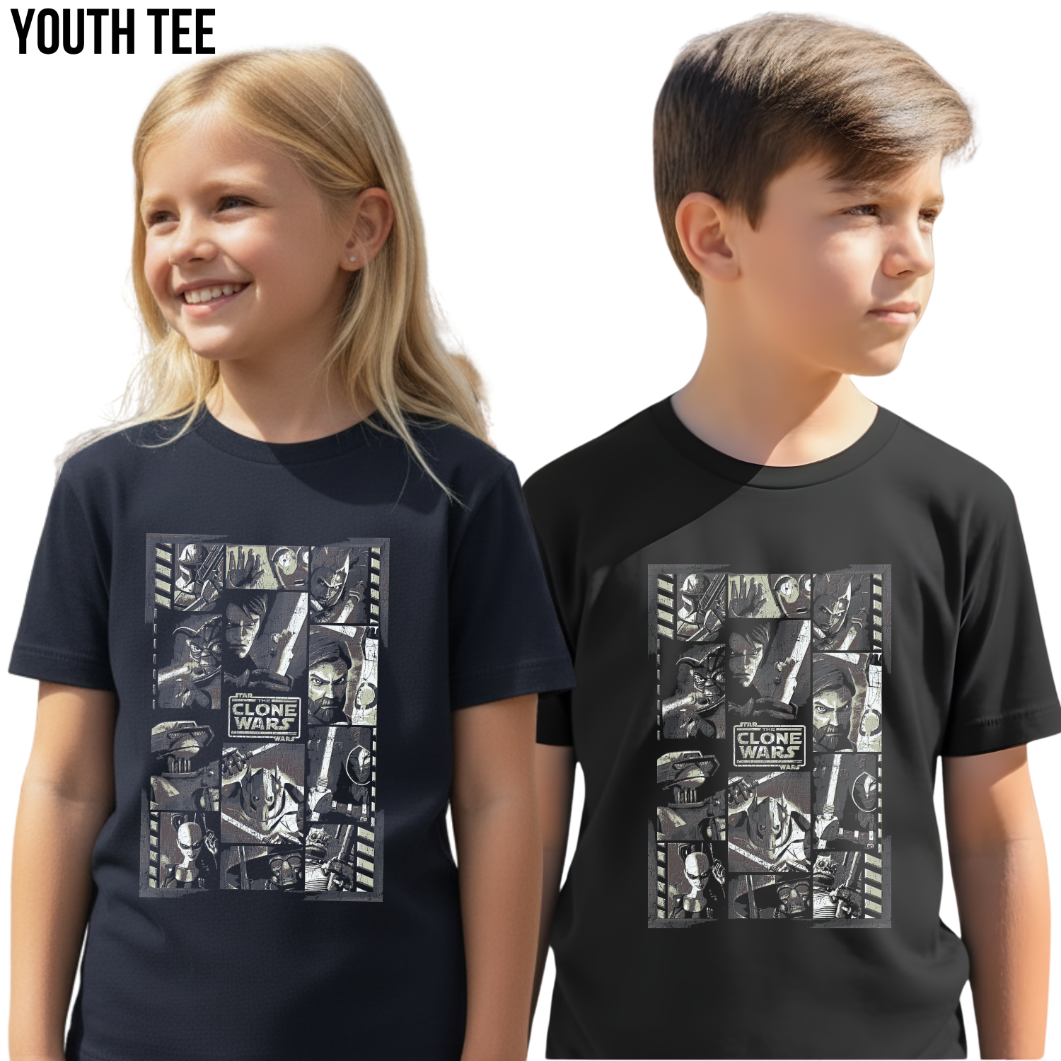 Star Wars The Clone Wars Shirt - Star Wars Vintage Graphic Tee