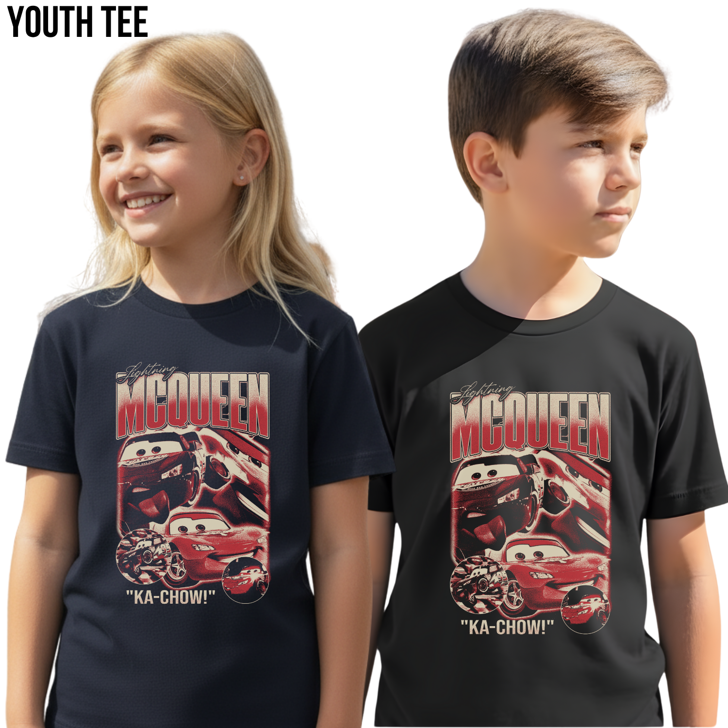 Lightning McQueen Shirt – Vintage Cars Pixar Tee