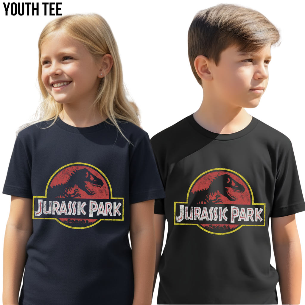 Jurassic Park Shirt – Classic Logo Graphic Tee, Jurassic Park Fan Gift, T-Rex Dinosaur Movie Shirt, Jurassic Park Retro Tee