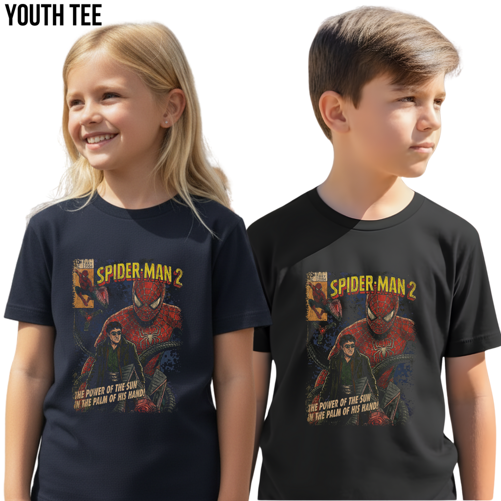 Spider-Man 2 Vintage Comic Shirt - Tobey Maguire Spider-Man Graphic
