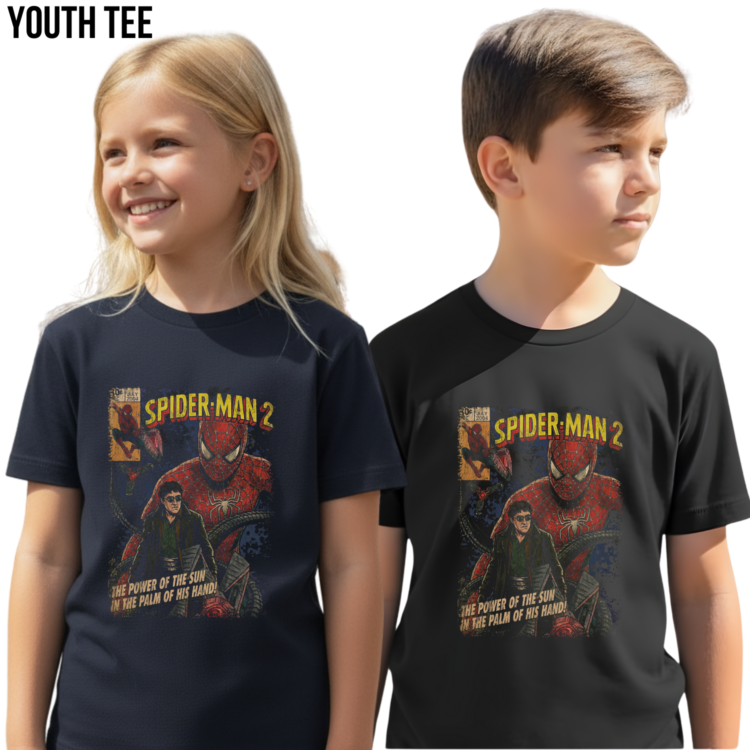 Spider-Man 2 Vintage Comic Shirt - Tobey Maguire Spider-Man Graphic