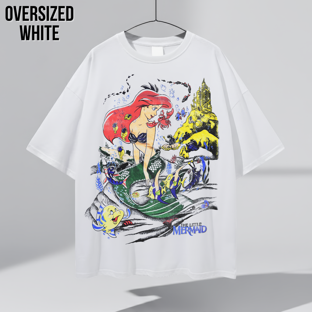 Little Mermaid Shirt – Disney The Little Mermaid Ariel Flounder Sebastian Vintage Graphic Tee, Ariel Disney Fan Gift, Little Mermaid Shirt, Disney Princess Shirt