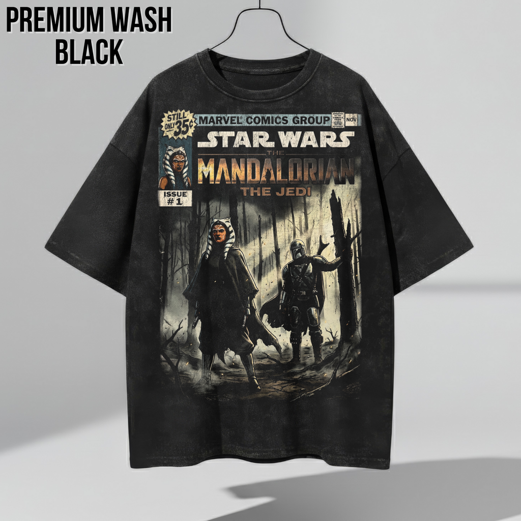 Star Wars Din Djarin and Ahsoka Shirt - "The Jedi" Mandalorian Shirt