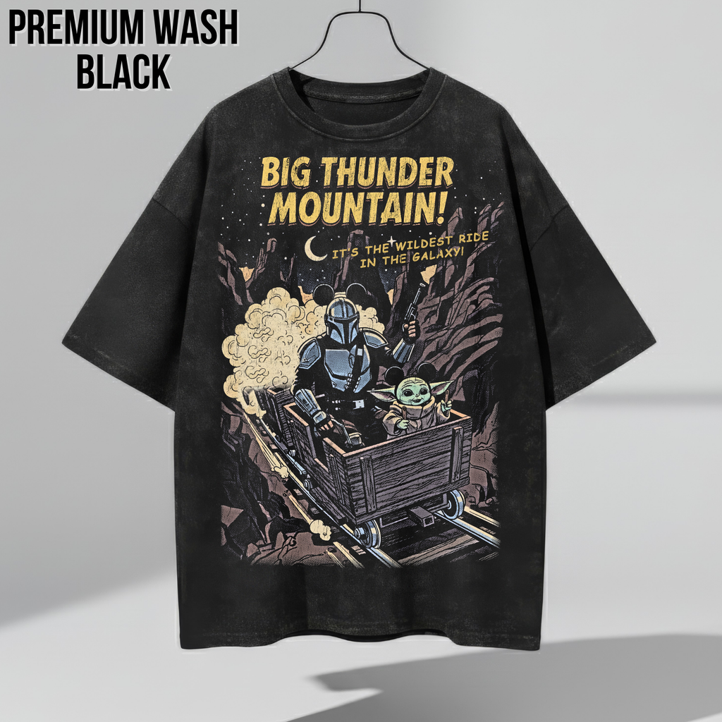 Mandalorian Big Thunder Mountain Shirt – Star Wars Disney Ride Tee, Grogu Mandalorian Shirt