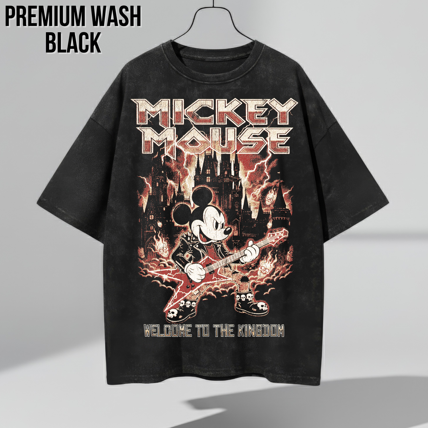 Disney Mickey Mouse Metal Shirt – Welcome To The Kingdom Tee