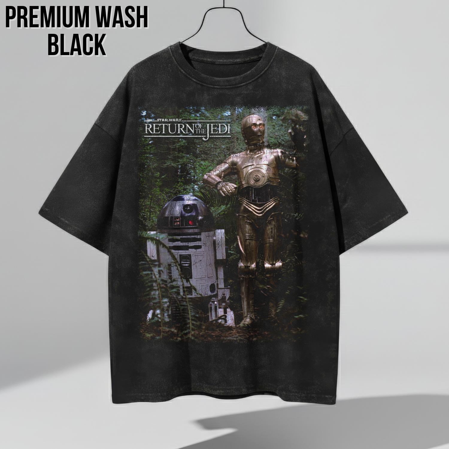 Star Wars Return Of The Jedi Shirt – R2-D2 and C-3PO Endor Graphic Tee, Star Wars Fan Gift, Return Of The Jedi Droids Shirt