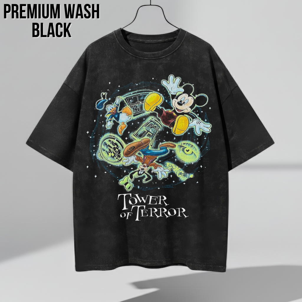 Vintage Tower of Terror Shirt – Mickey Donald Goofy Ride Tee