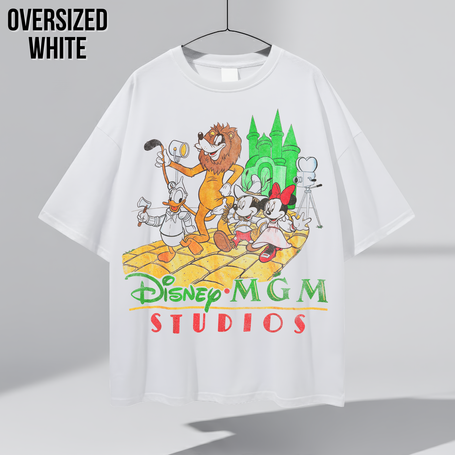 Disney MGM Studios Shirt – Vintage Disney MGM Studios Mickey Minnie Donald Wizard of Oz Graphic Tee, Disney Hollywood Studios Fan Gift, Retro Disney Park Shirt