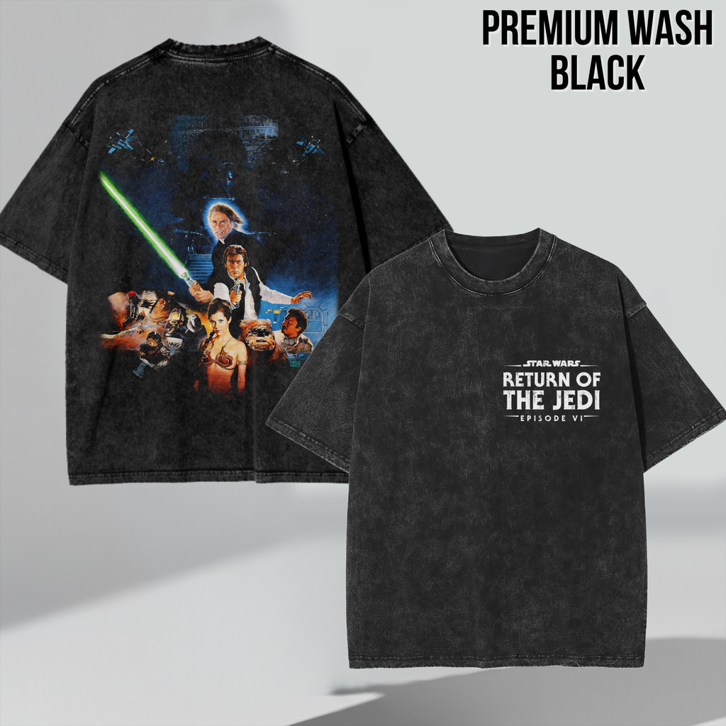 Star Wars Return Of The Jedi Shirt – Episode VI Movie Poster Double Sided Graphic Tee, Star Wars Fan Gift, Original Trilogy Shirt