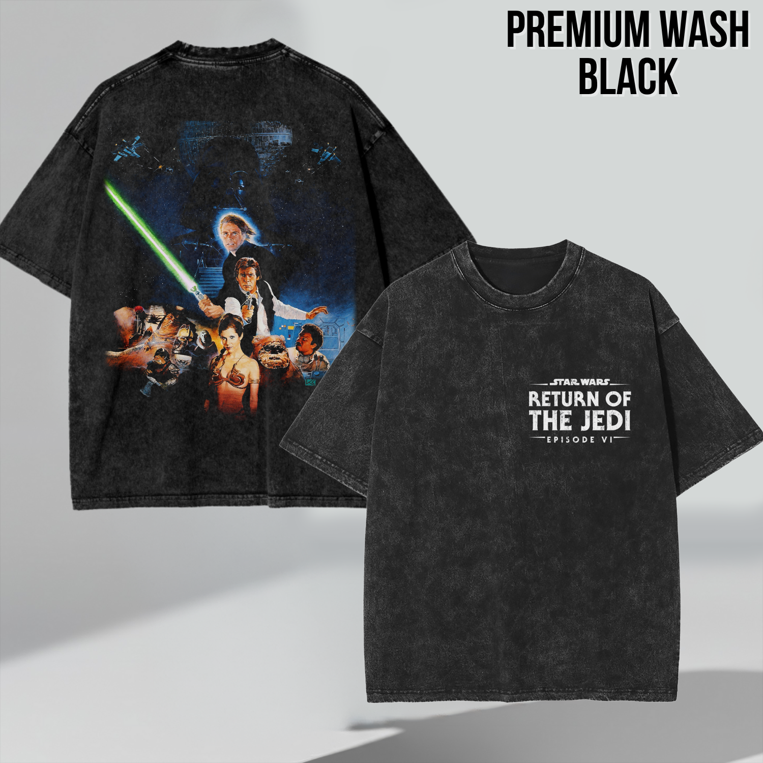 Star Wars Return Of The Jedi Shirt – Episode VI Movie Poster Double Sided Graphic Tee, Star Wars Fan Gift, Original Trilogy Shirt