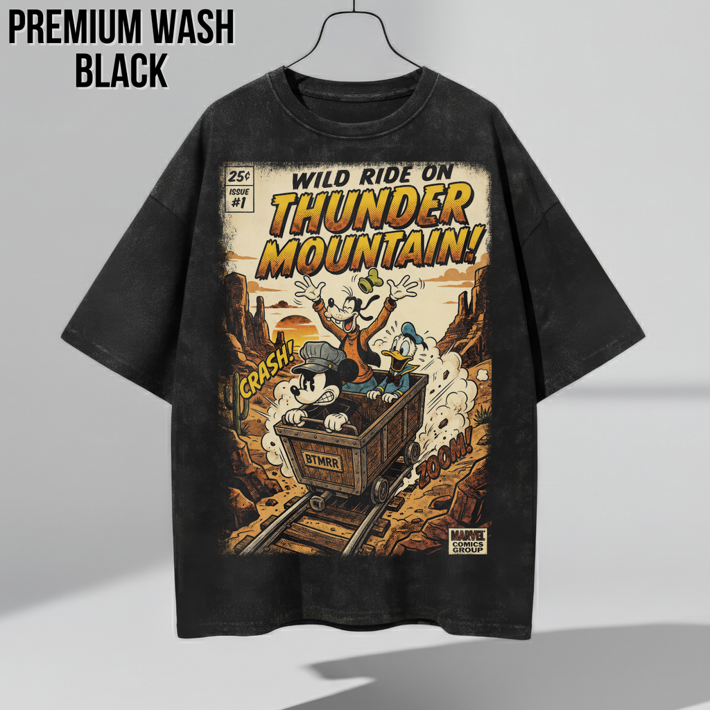 Big Thunder Mountain Shirt – Mickey, Goofy & Donald Vintage Disney Ride Tee