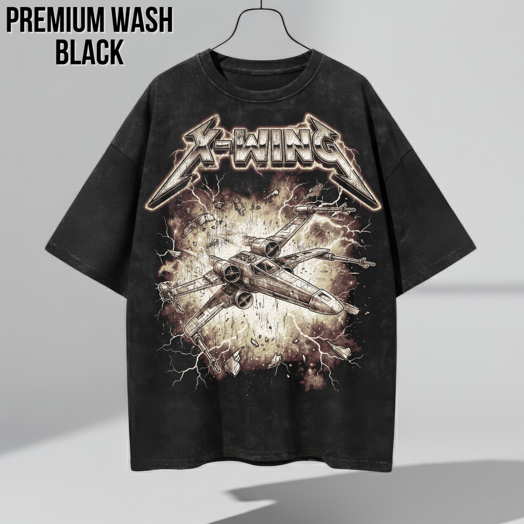 X-Wing Starfighter Shirt – Retro Star Wars Heavy Metal Tee