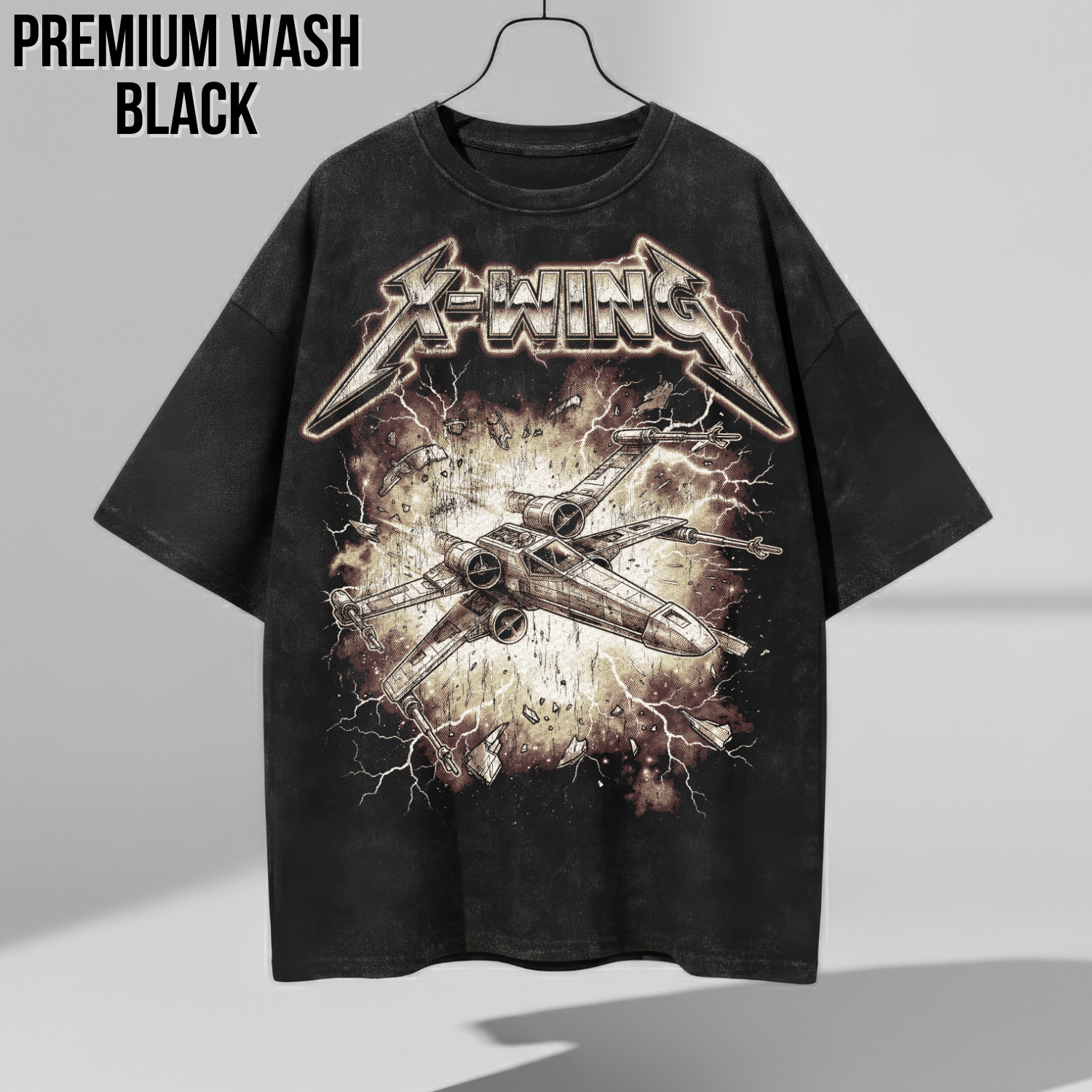 X-Wing Starfighter Shirt – Retro Star Wars Heavy Metal Tee