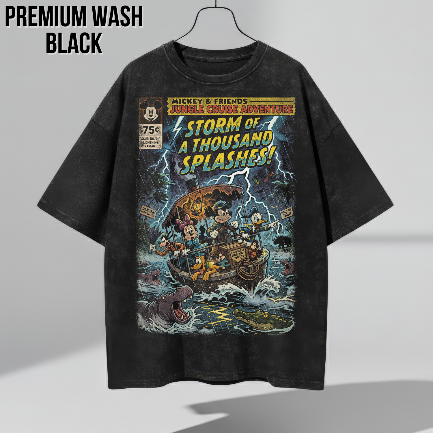 Mickey & Friends Jungle Cruise Adventure Shirt: Vintage Comic Disney Ride Tee