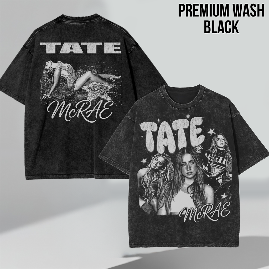 Retro Tate McRae Shirt - Front Back Print Vintage Aesthetic Tee