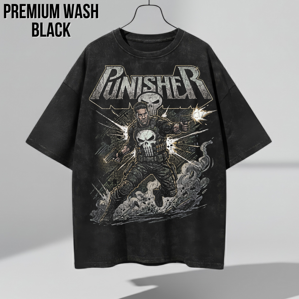 Vintage Punisher Shirt: Retro Marvel Comic Tee