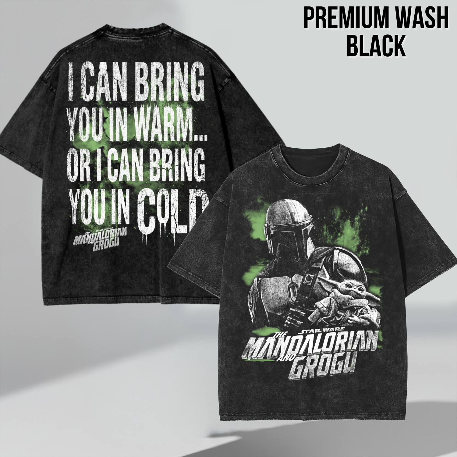 Mandalorian and Grogu Shirt: Din Djarin Star Wars Tee