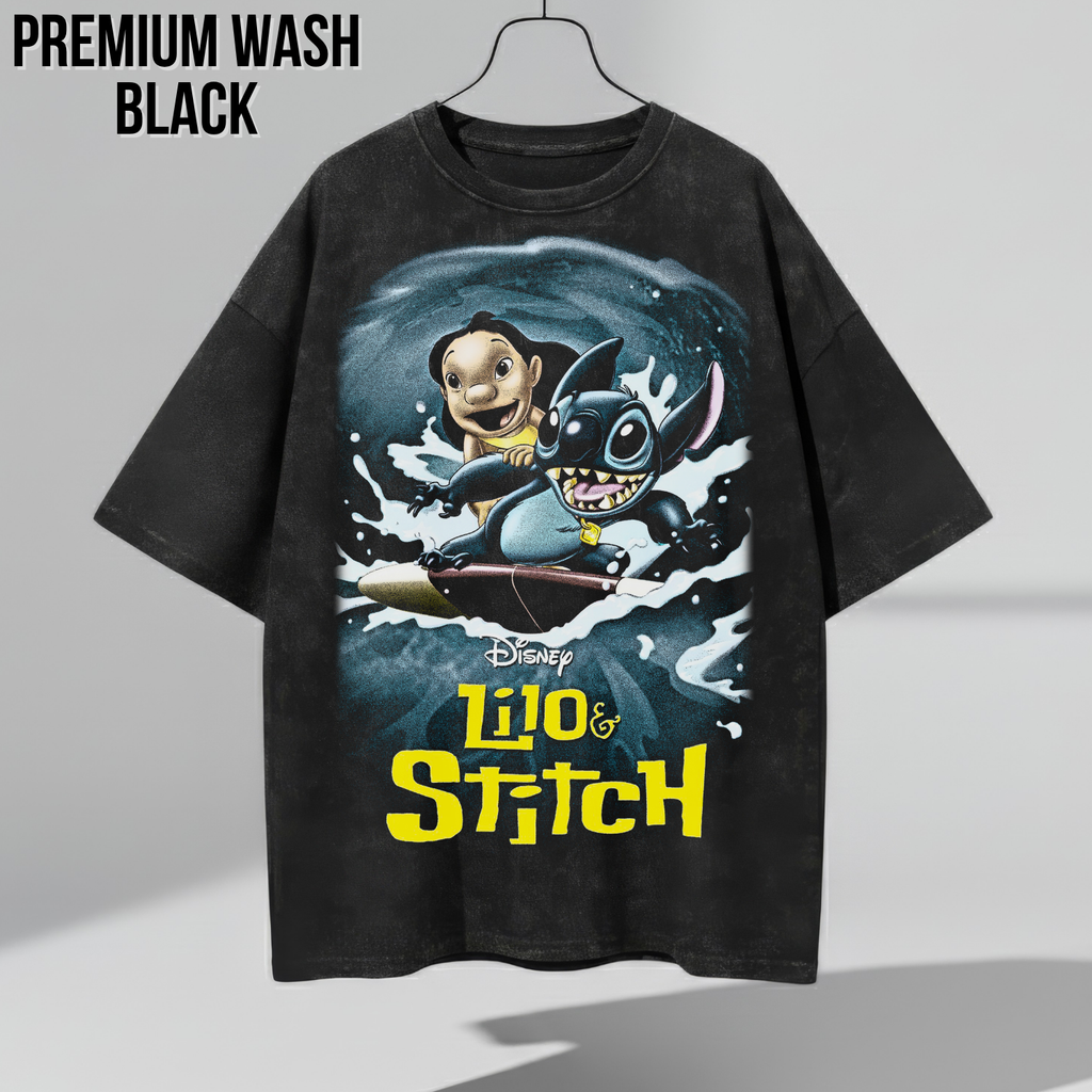 Disney Lilo and Stitch Shirt – Lilo and Stitch Surfing Graphic Tee