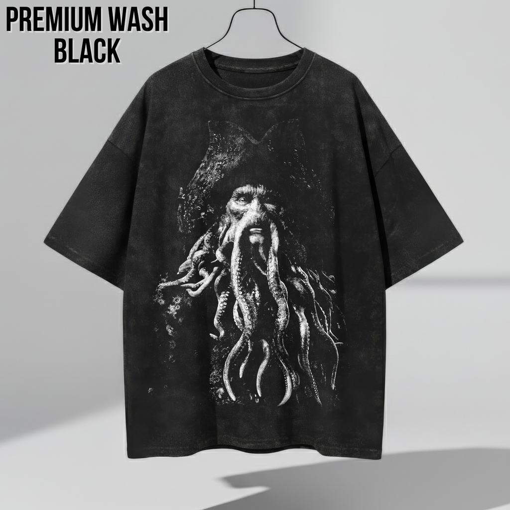 Davy Jones Shirt – Pirates of the Caribbean Davy Jones Portrait Tee, Davy Jones Graphic Shirt, Pirates of the Caribbean Fan Gift, Disney Pirates Shirt