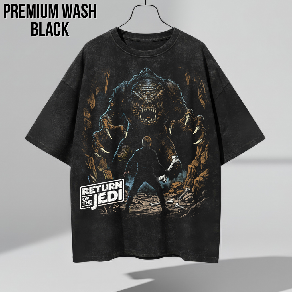 Star Wars Return of the Jedi Rancor Scene Shirt: Luke Skywalker vs Rancor Tee