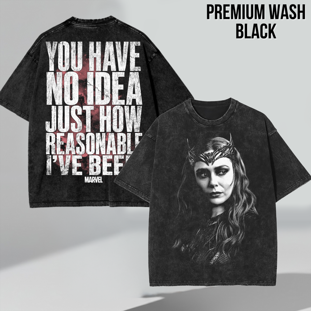 Scarlet Witch Shirt – Wanda Maximoff You Have No Idea Just How Reasonable I've Been Tee, Scarlet Witch Marvel Fan Gift, WandaVision Graphic Shirt, Marvel Villain Shirt
