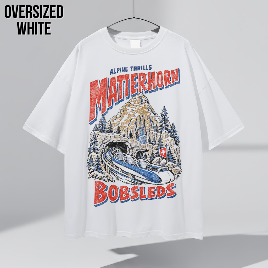 Matterhorn Bobsleds Shirt – Disneyland Alpine Thrills Ride Graphic Shirt, Disney Parks Fan Gift, Vintage Matterhorn Poster Shirt, Retro Disney Attraction Merch