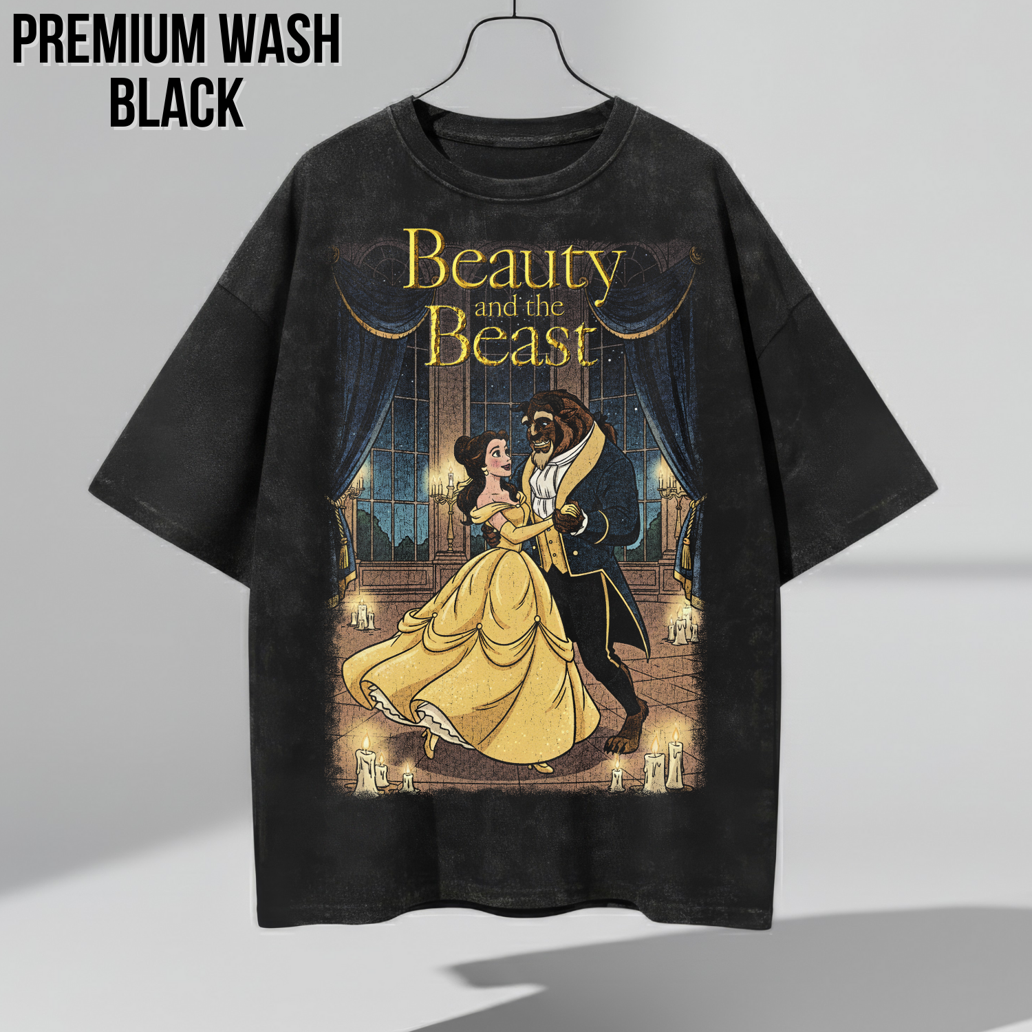 Beauty and the Beast Shirt: Vintage Belle & Beast Ballroom Tee