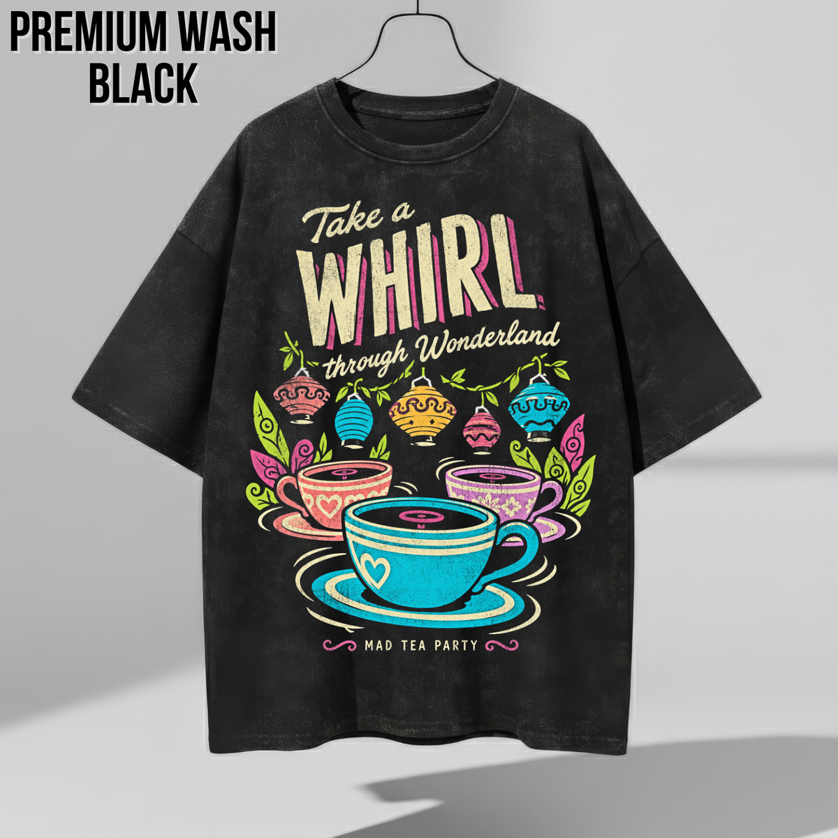 Mad Tea Party Shirt – Alice in Wonderland Teacups Disney Ride Graphic Shirt, Disney Parks Fan Gift, Vintage Wonderland Teacups Shirt, Retro Disney Attraction Merch