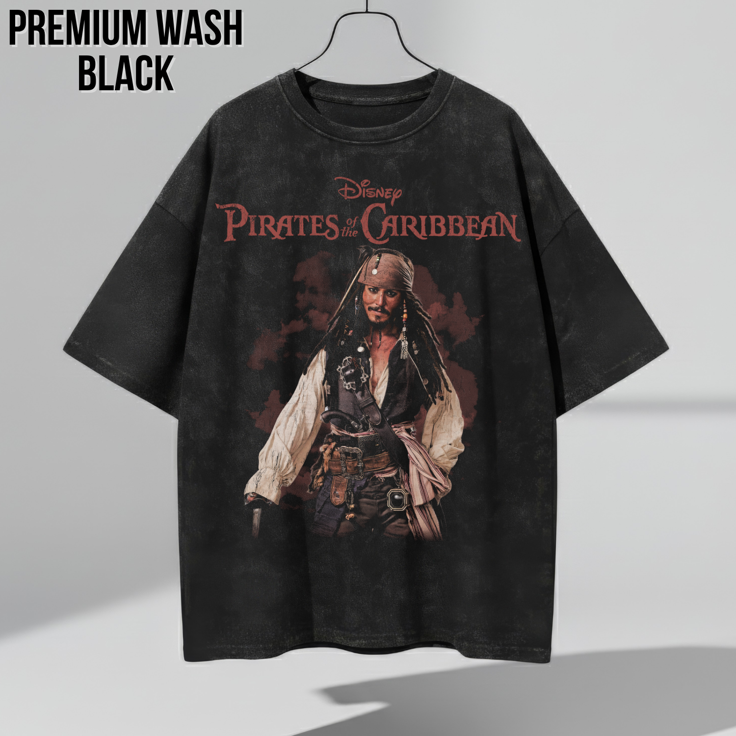 Jack Sparrow Shirt – Disney Pirates of the Caribbean Captain Jack Sparrow Full Body Portrait Tee, Jack Sparrow Fan Gift, Johnny Depp Pirates Graphic Shirt, Disney Pirates Shirt
