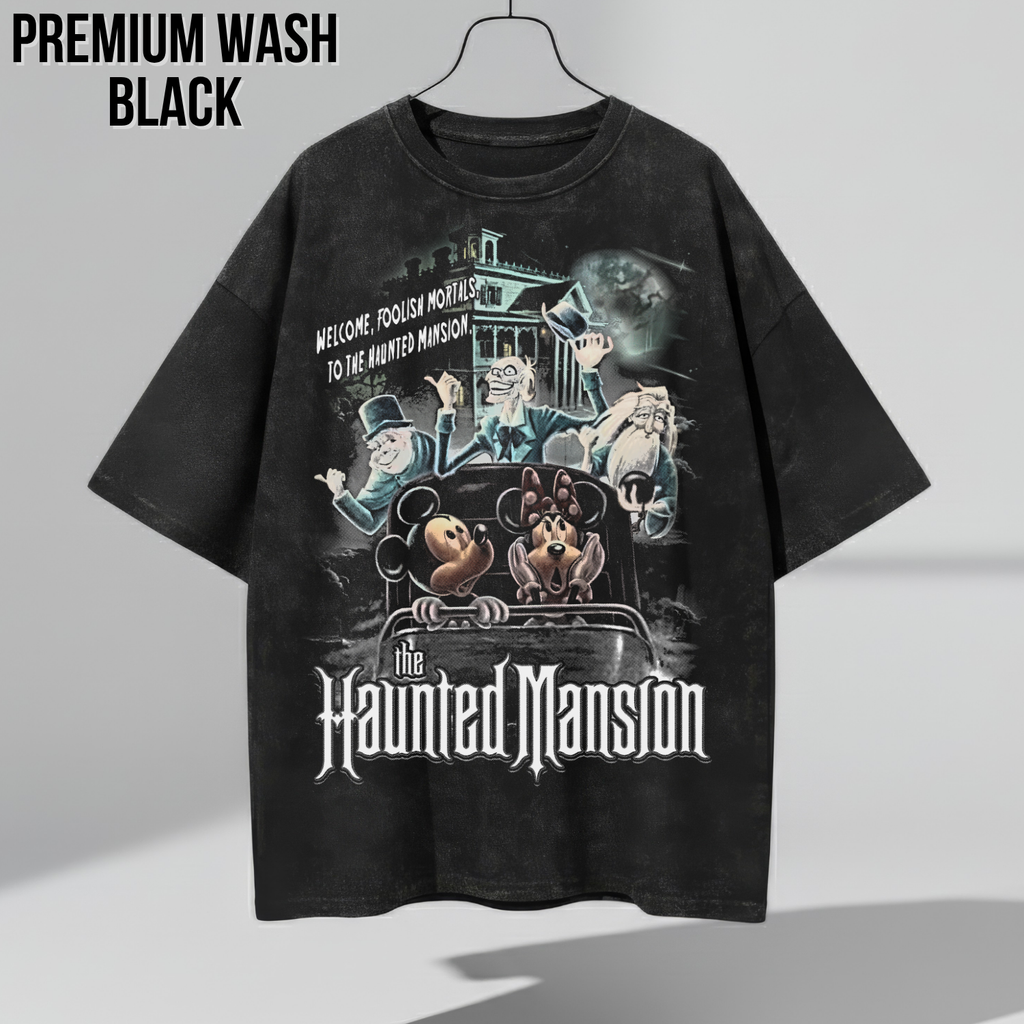 Vintage Disney Haunted Mansion Tee - Mickey Minnie Disney Shirt